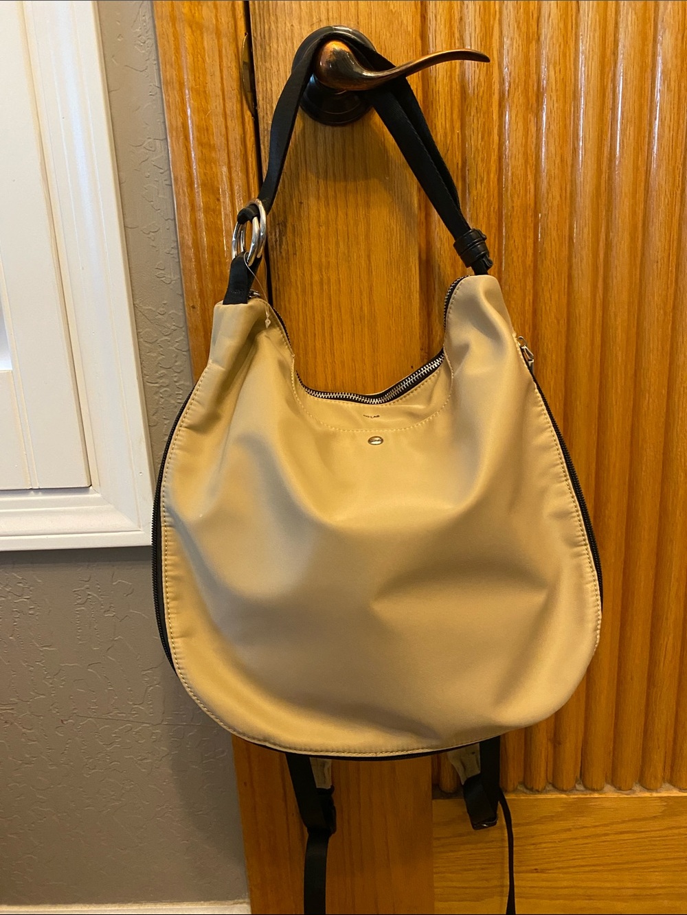 Co Lab convertible Nylon Hobo or Backpack 13.5” x 13”